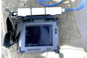 using a compact vna with a portable battery