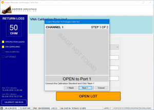 manufacturing test management plug-in vna - Calibration Steps