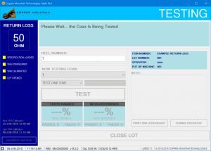 manufacturing test management plug-in vna - Testing